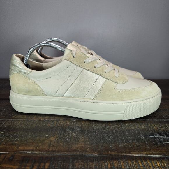 Paul Green Unity Womens Size 10 US Platform Sneaker Shoes Beige (7.5 UK)